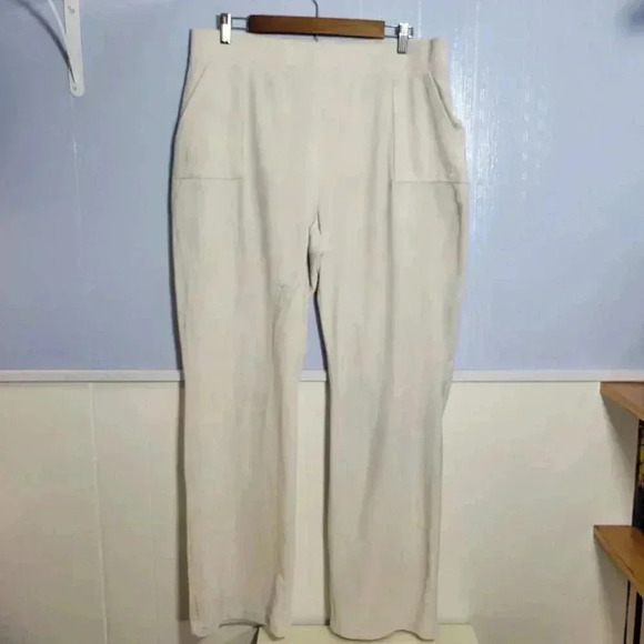 Juicy by Juicy Couture Ivory Off White Thick Velour Track Cozy Lounge Plants - Picture 1 of 13